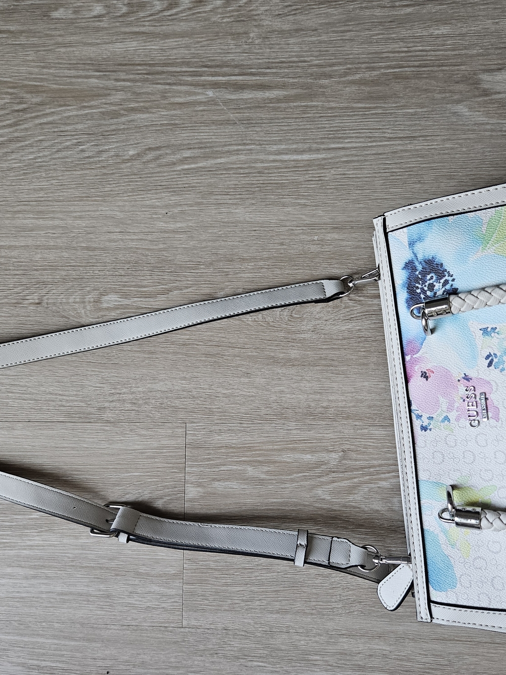 GUESS White Floral Handbag - Picture 6 of 10